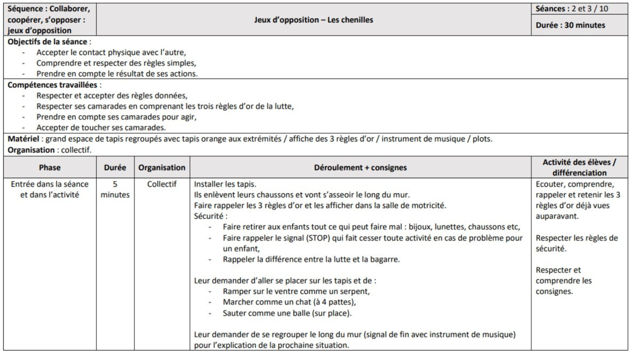 fiche séance exemple page 1