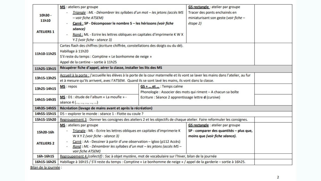 exemple cahier journal 2