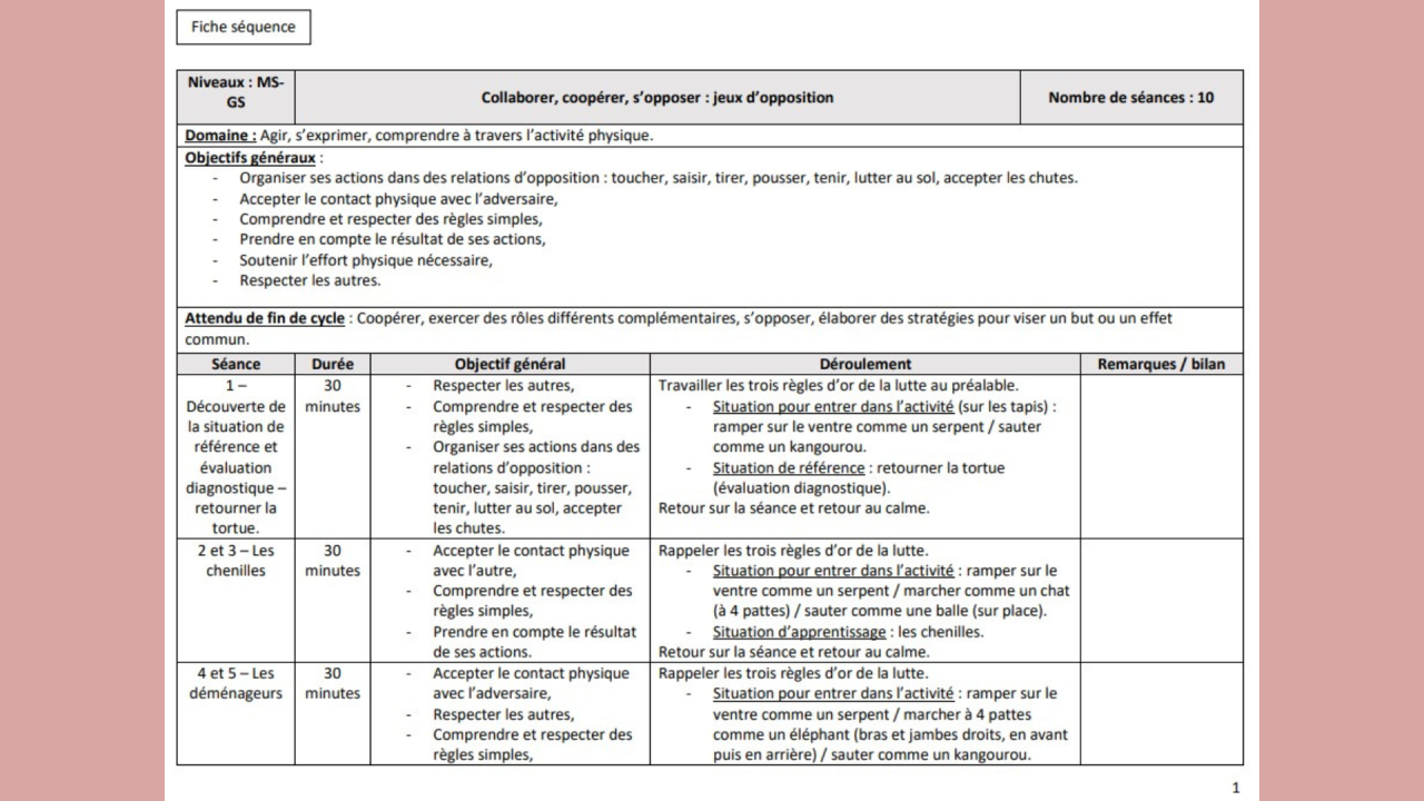 fiche séquence exemple page 1