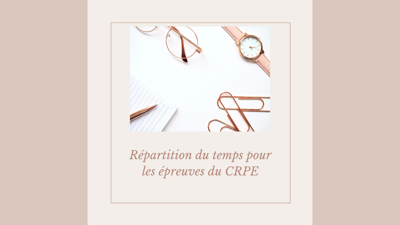 répartition du temps CRPE