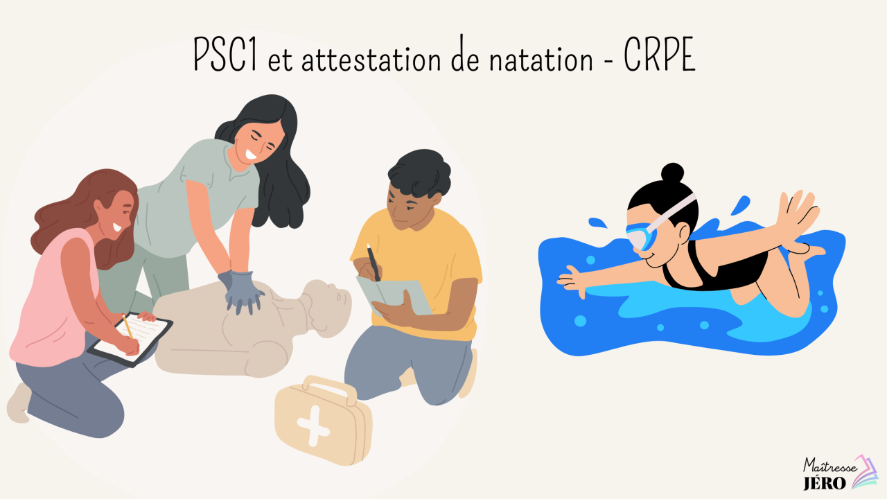 PSC1 et attestation de natation CRPE