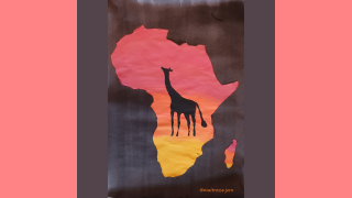 Art Afrique girafe