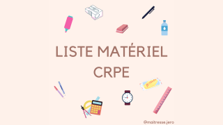 Liste matériel CRPE