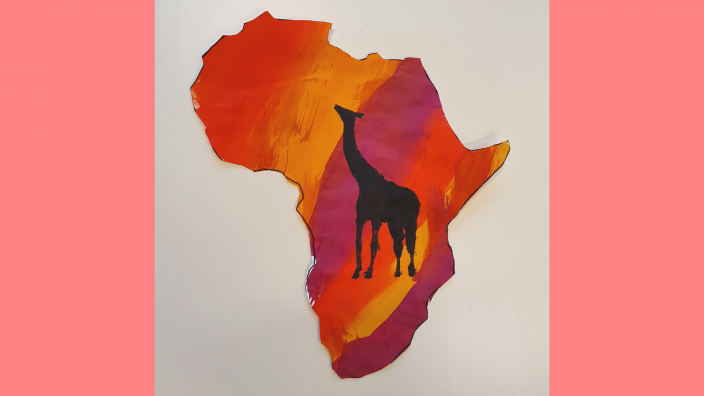 arts Afrique girafe étape 4