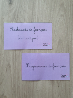 Flashcards français didactique et programmes CRPE