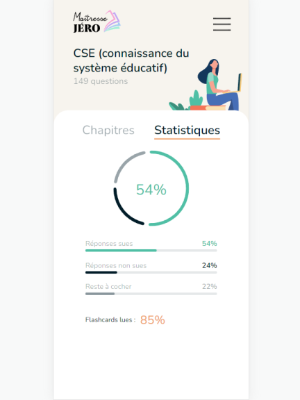 Application de révision CRPE statistiques
