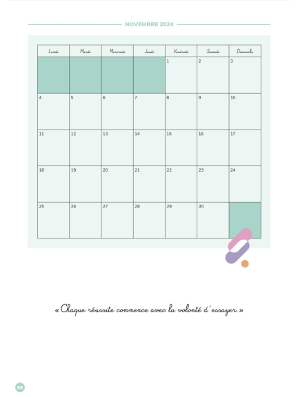 Journal de bord CRPE 2025 calendrier